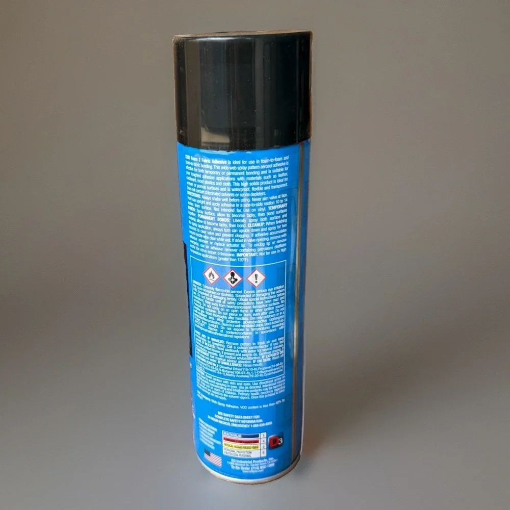 D3 Pro Series X333 Foam & Fabric Spray Adhesive or Glue Can 12 oz (24 Cans)